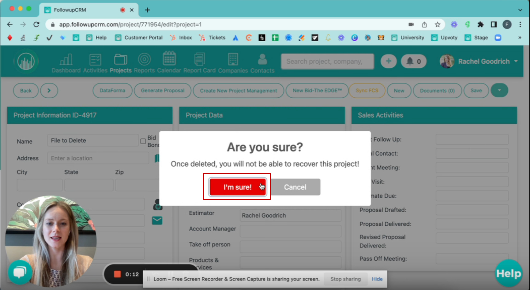 How to Delete a Project
