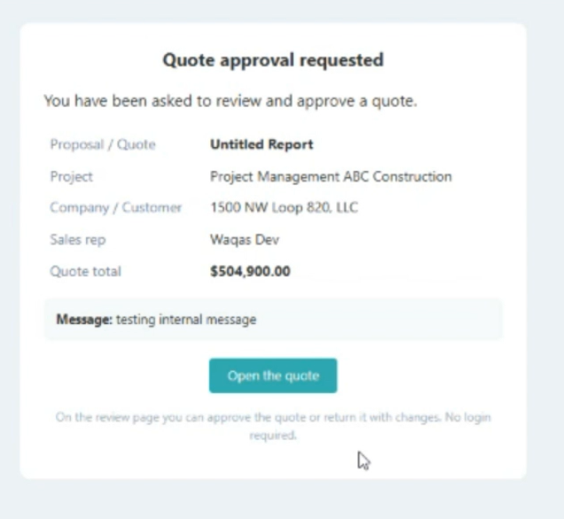 Approvsl link