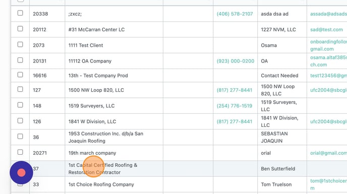 How to merge 2 companies in FollowUp CRM - Step 2