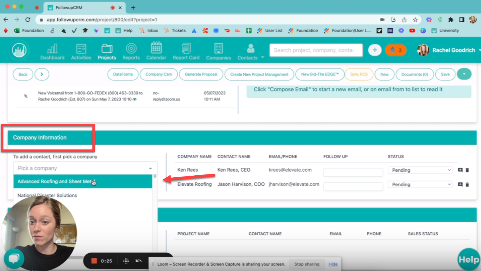 How to Add Multiple Companies to a Single Project
