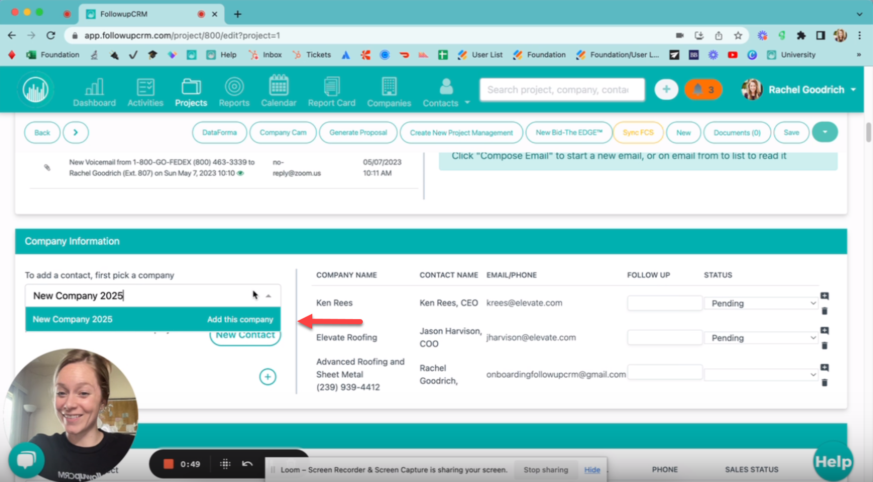 How to Add Multiple Companies to a Single Project