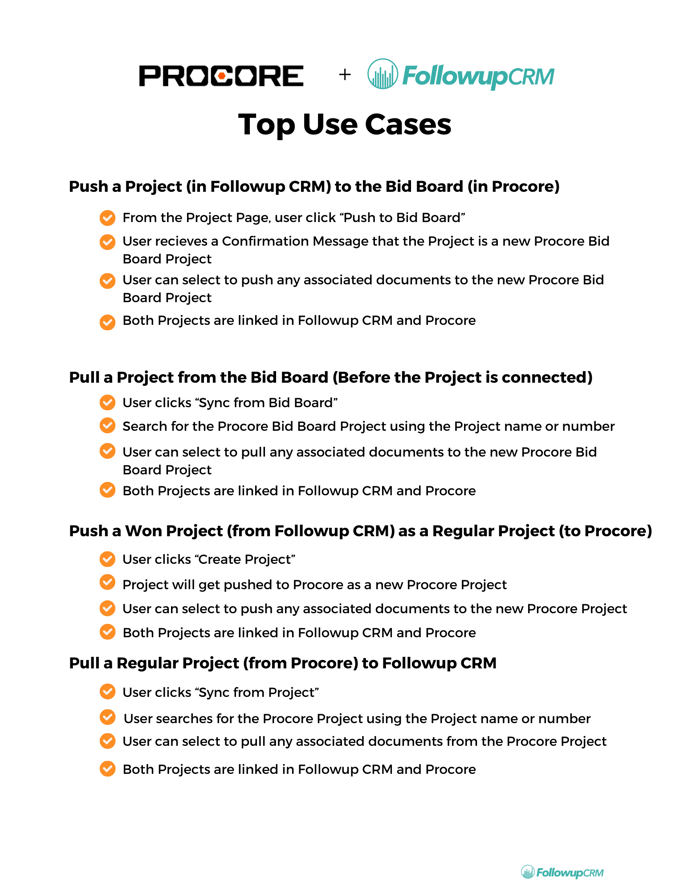 Procore Integration 2 Pager