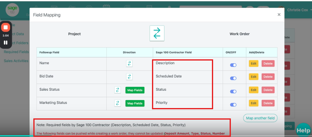 How to Create, Update, and Sync Work Orders from Sage 100 Contractor