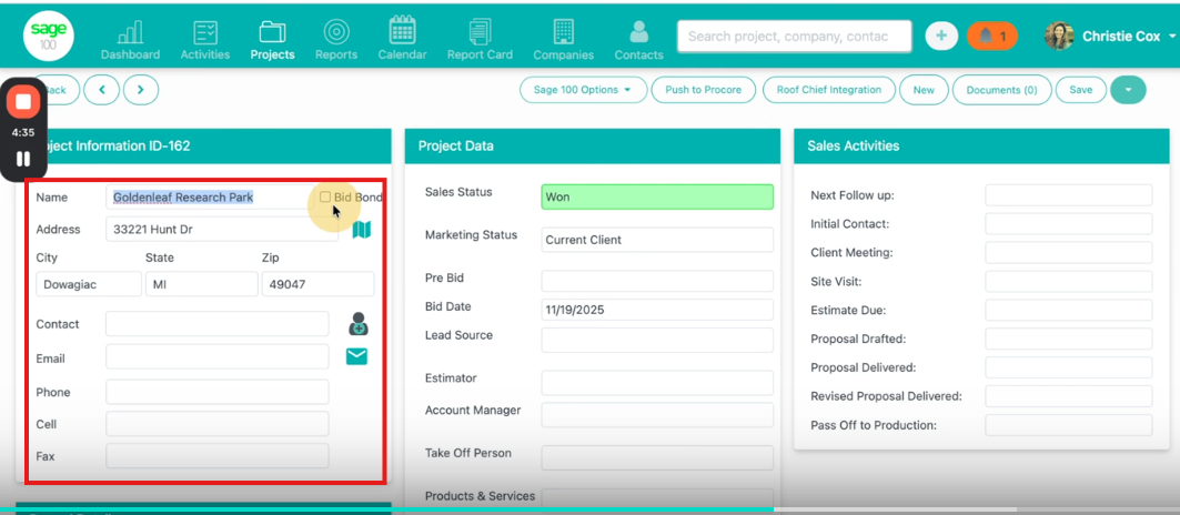 How to Create, Update, and Sync Work Orders from Sage 100 Contractor